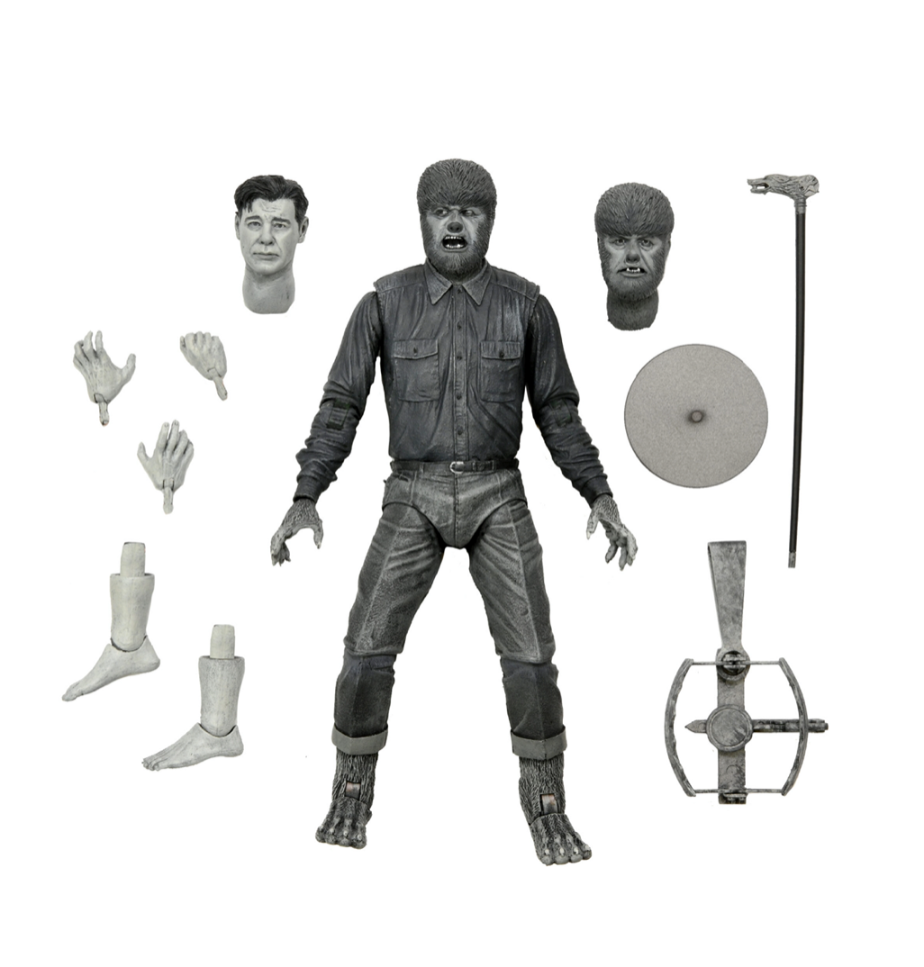 Universal Monsters (B/W) Wolf Man Ultimate 7 Inch Scale Action Figure 
