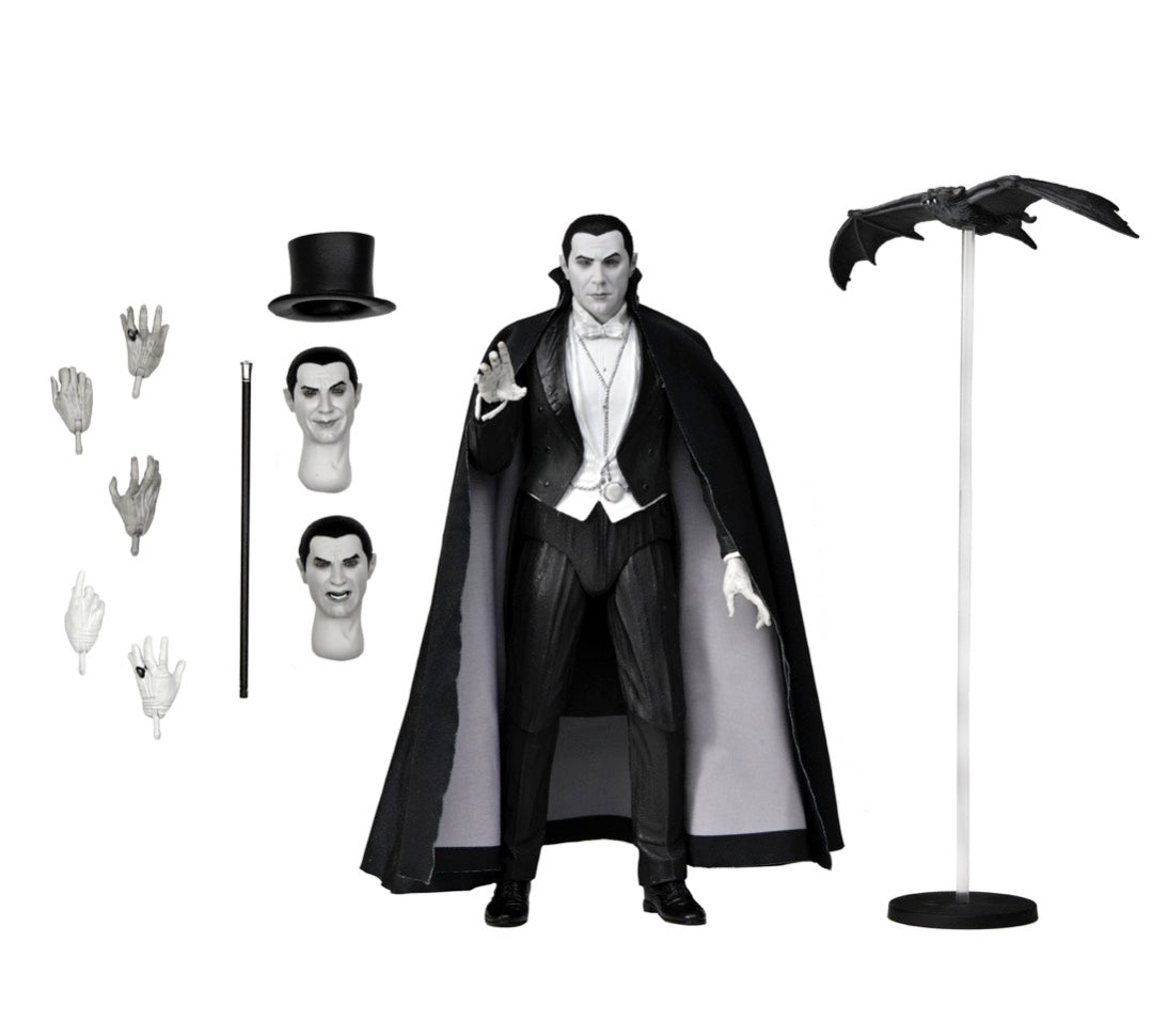 Universal Monsters (B/W) Dracula (Carfax Abbey) Ultimate 7 Inch Scale Action Figure