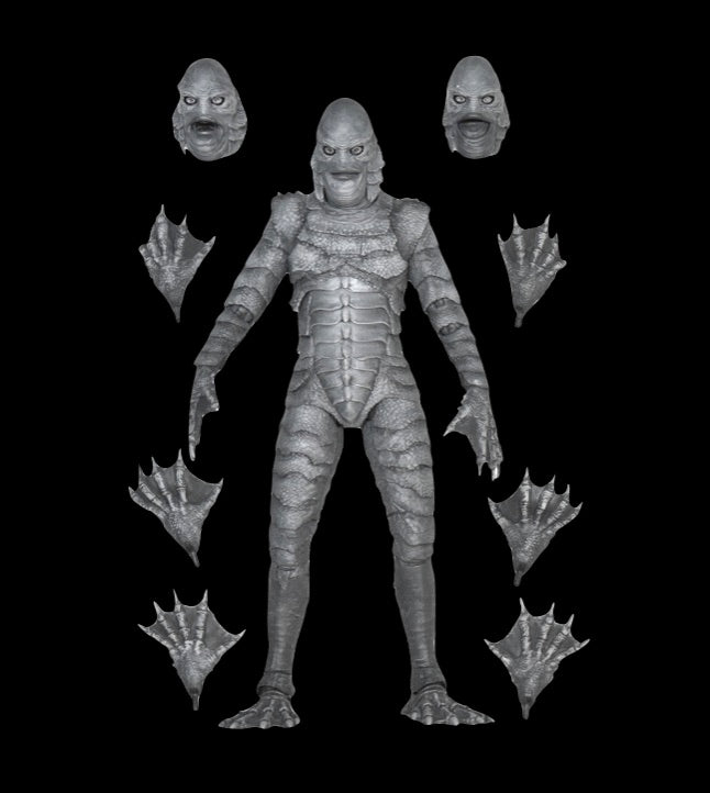 Universal Monsters (B/W) The Creature From The Black Lagoon Ultimate 7 Inch Scale Action Figure 
