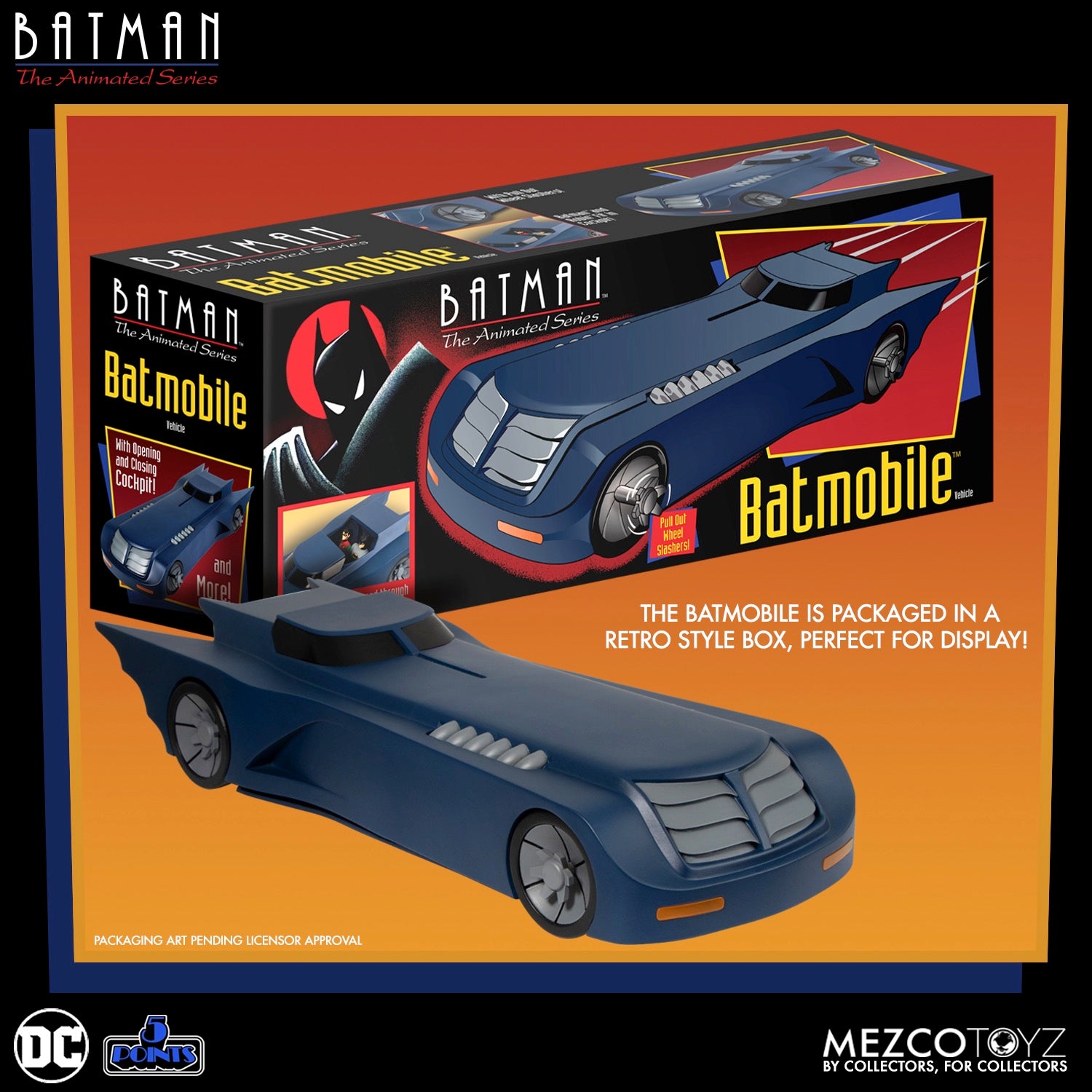 Batman Animated Series 5 Points Batmobile Series 1