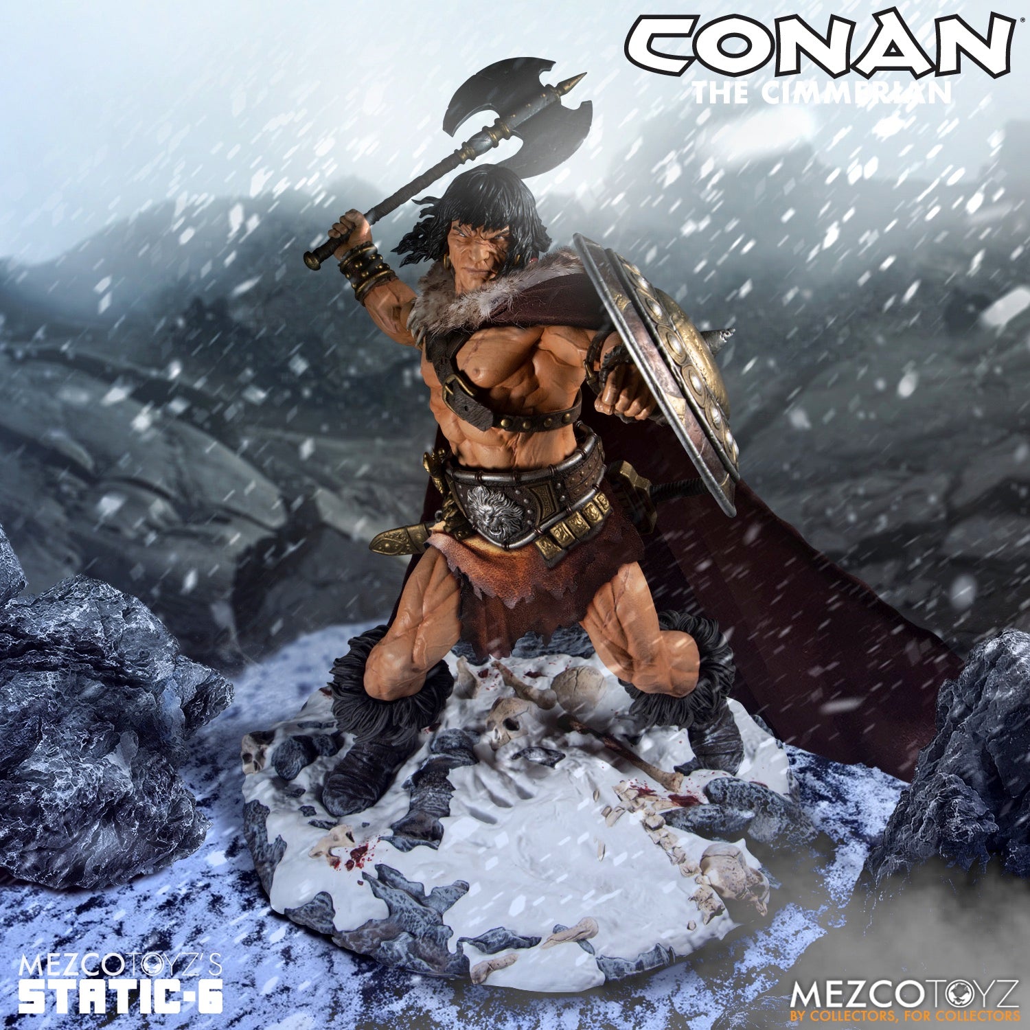 Conan The Cimmerian Premium 1:6 Scale Statue Mezco'S Static-6 - Reduction