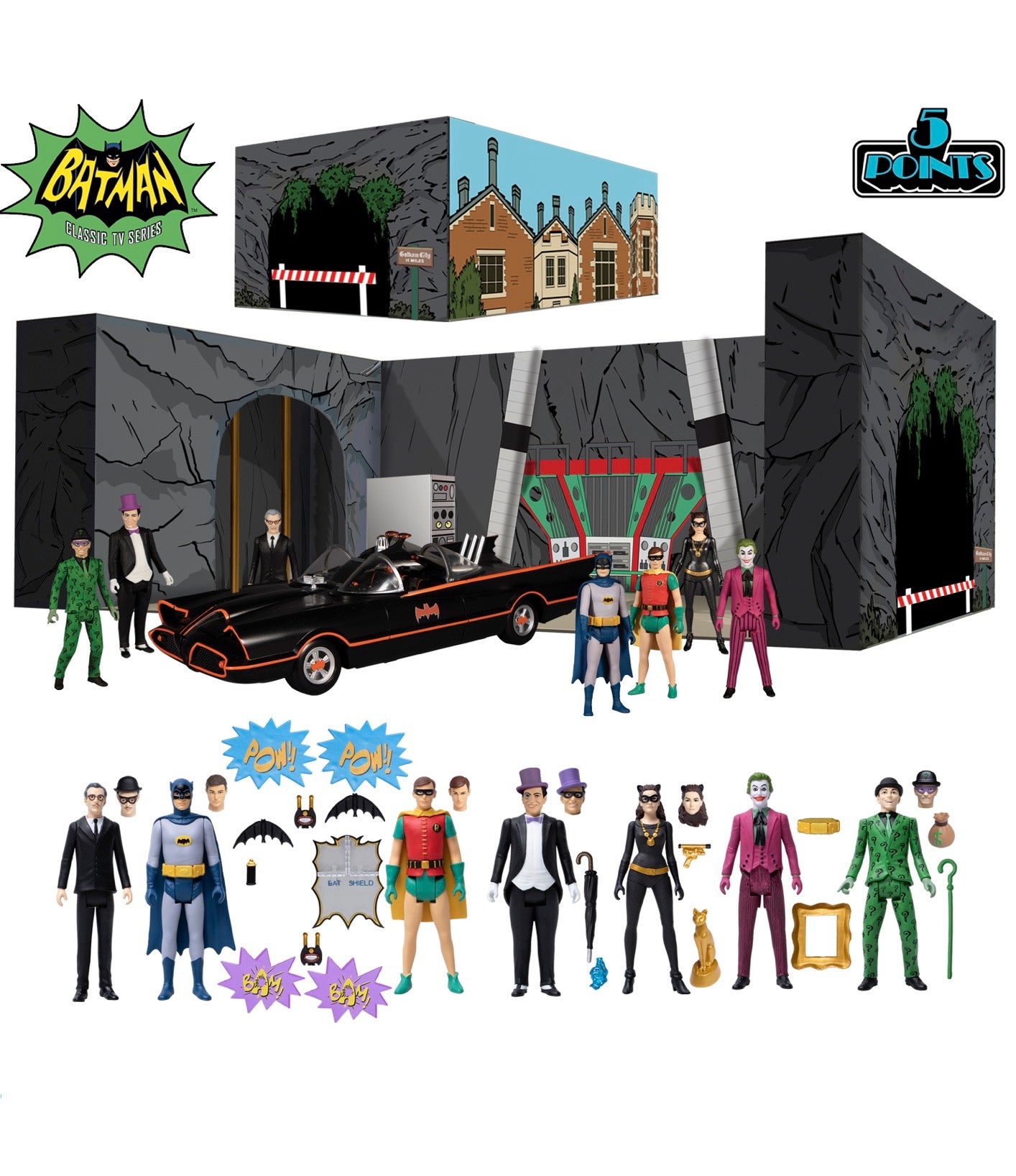 Batman (1966) 5 Points 7 Figures Deluxe Boxed Set - Reduction