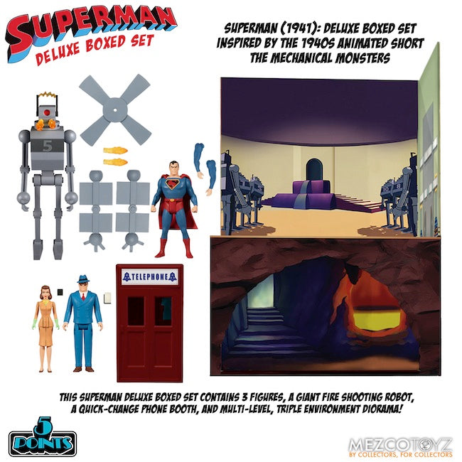 Superman The Mechanical Monsters (1941) 5 Points Deluxe Boxed Set