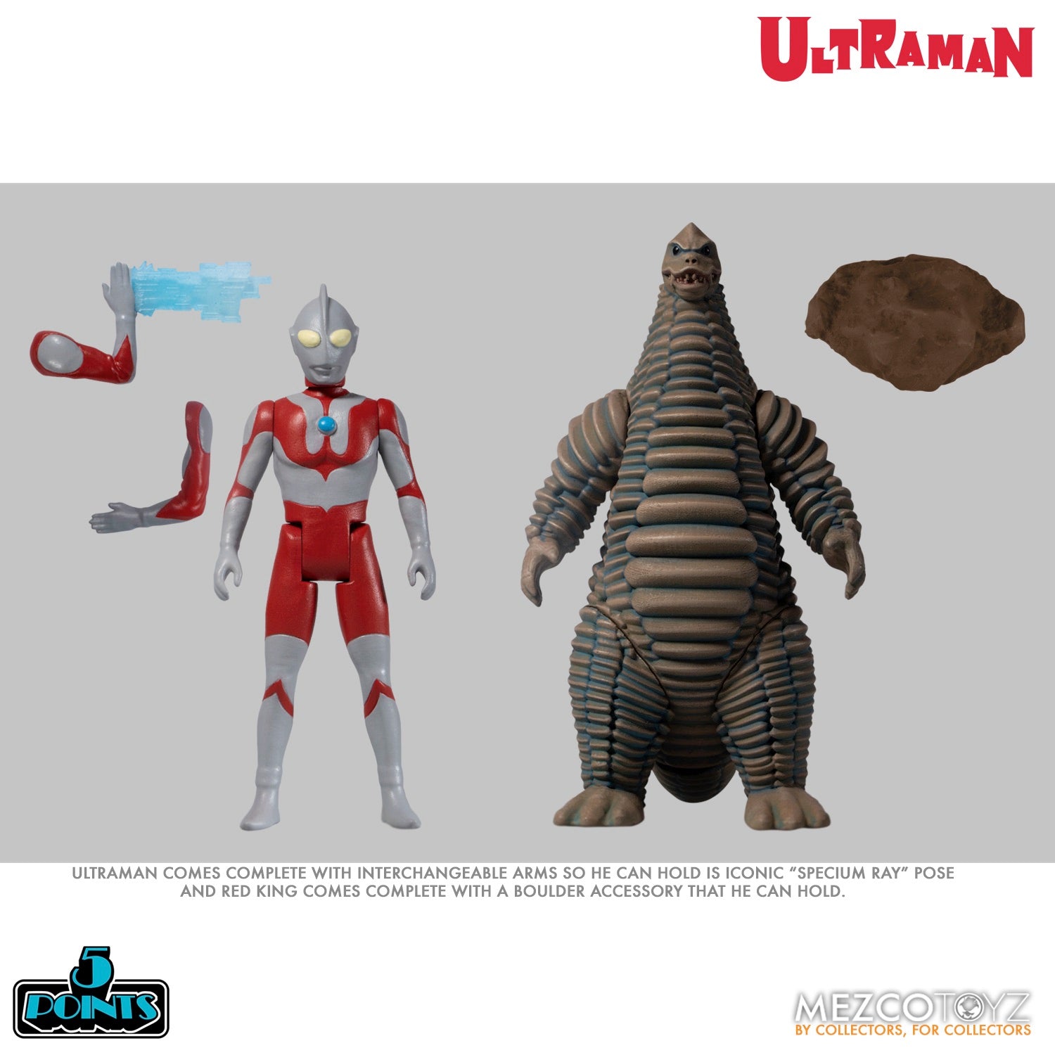 Ultraman And Red King 5 Points 2 Figures Boxed Set