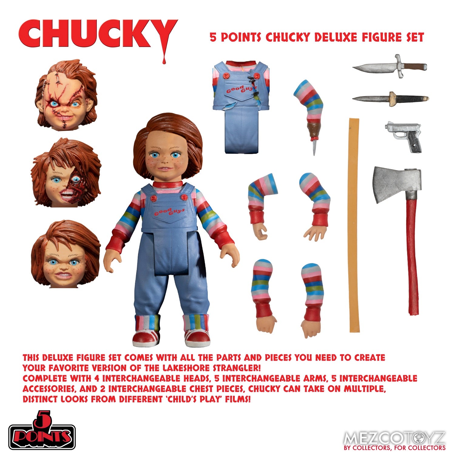 Chucky 5 Points Deluxe Figure Set