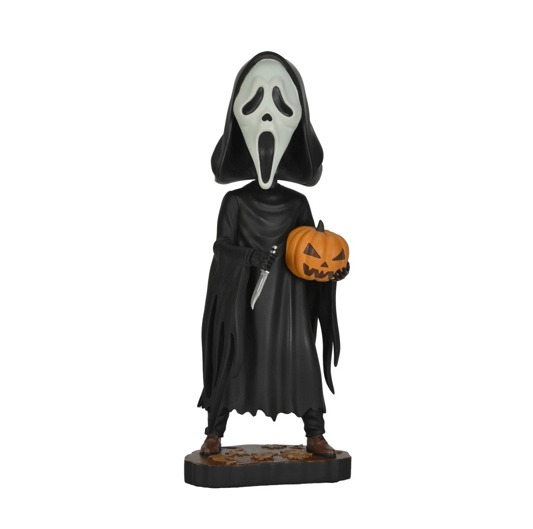 Scream Ghost Face With Pumpkin Head Knocker