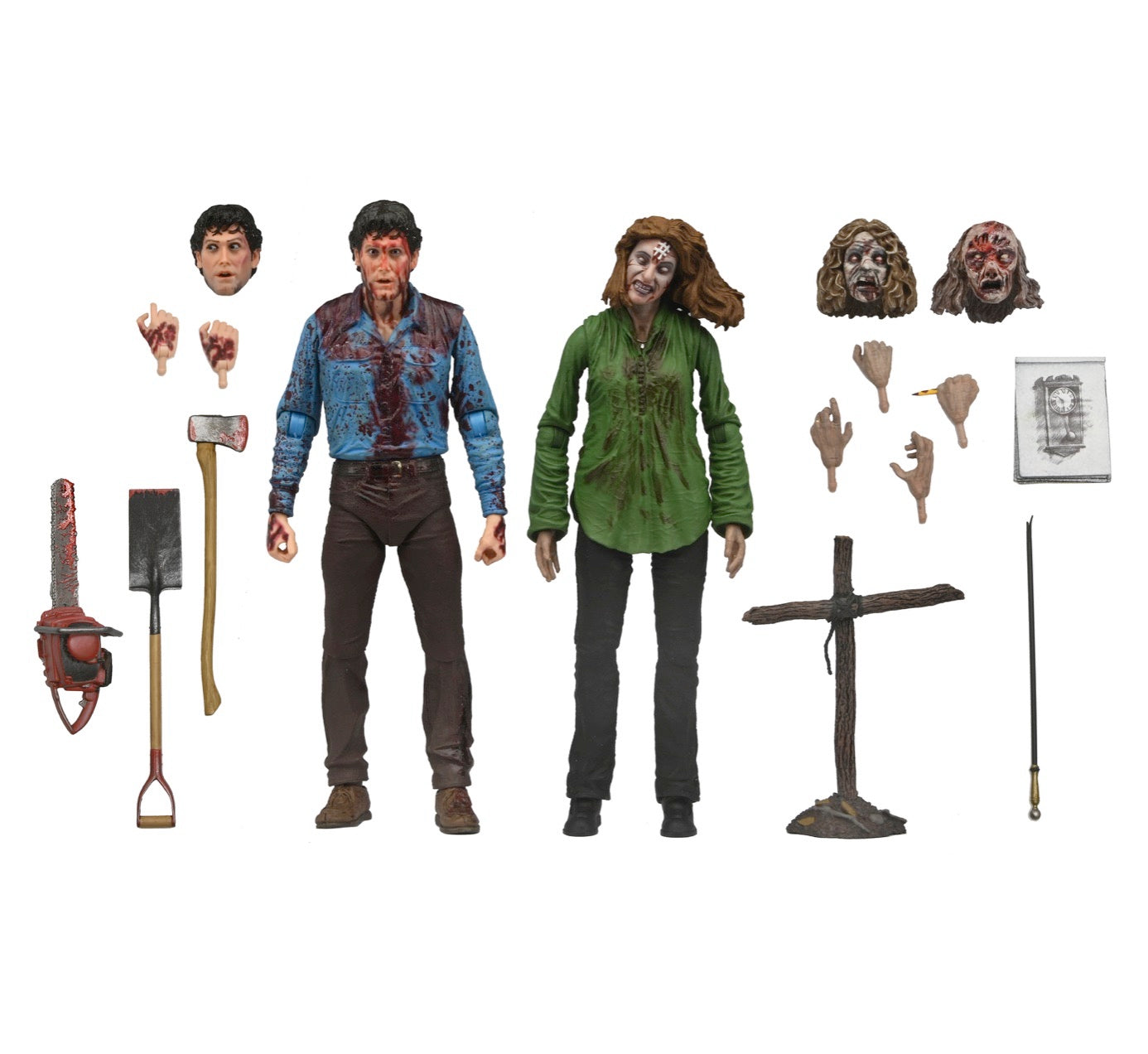 Evil Dead Bloody Ash And Cheryl Williams Ultimate 7 Inch Scale Action Figure 2-Pack 