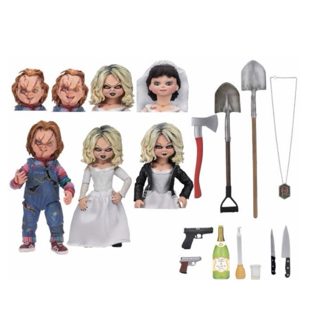 Chucky Bride Of Chucky "Chucky And Tiffany" 2-Pack Ultimate 7 Inch Scale Action Figures