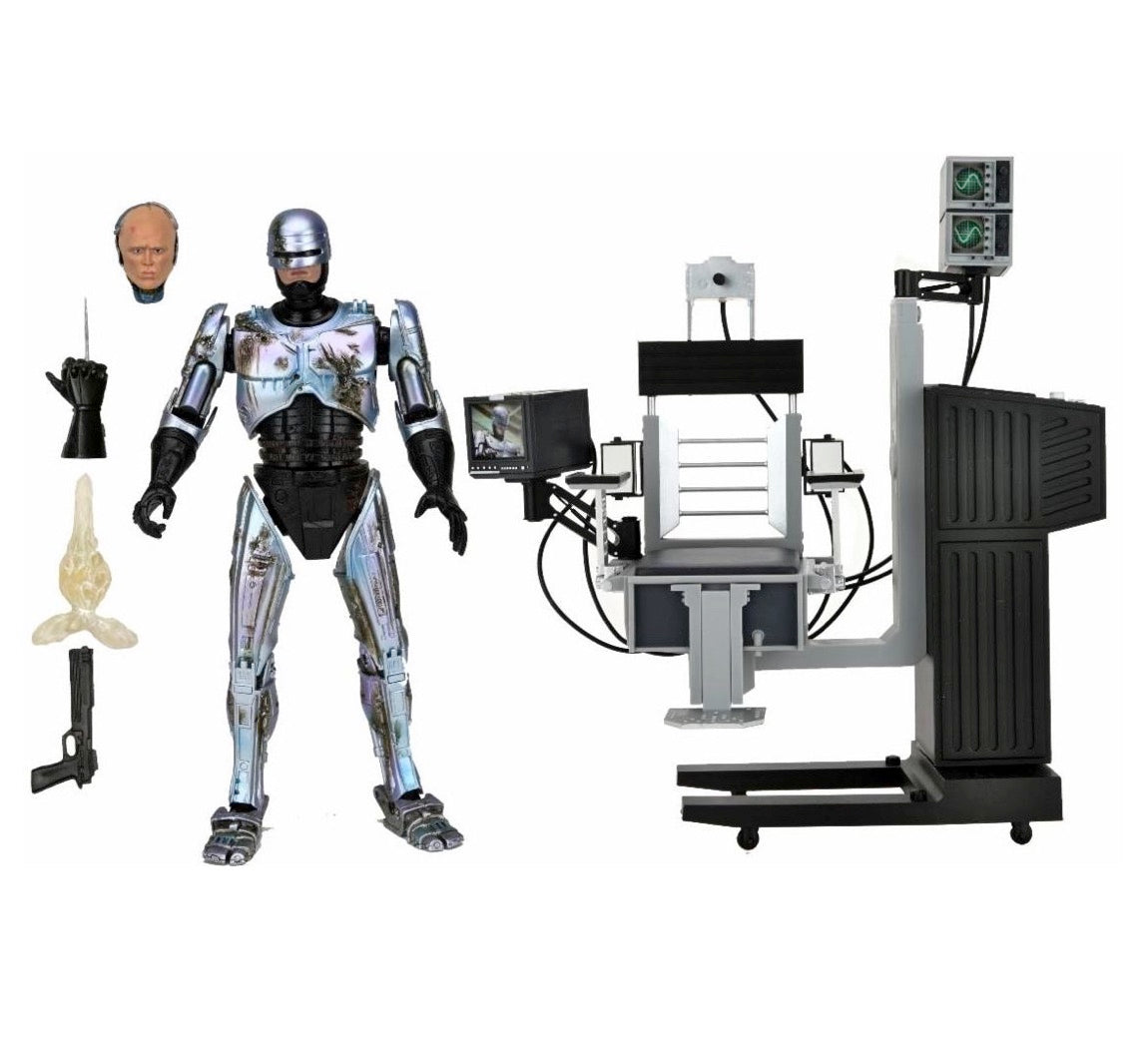 Robocop Battle Damaged Robocop With Chair Ultimate 7 Inch Scale Action Figure