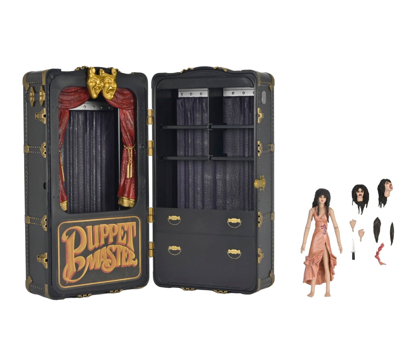 Puppet Master Toulon'S Puppet Case And Leech Woman Action Figure 2-Pack