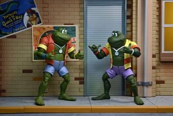 Tmnt Cartoon Frog 2-Pack Napoleon And Atilla 7 Inch Scale Action Figures - Reduction - Teenage Mutant Ninja Turtles 