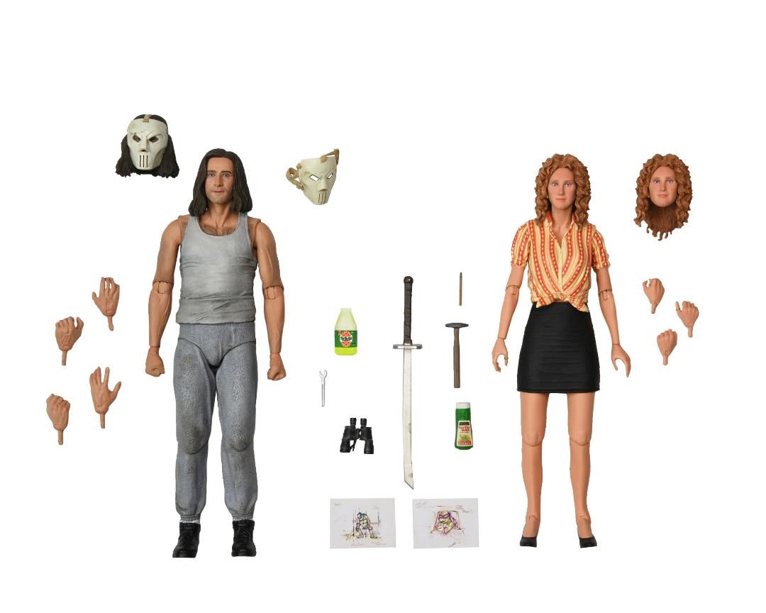 Tmnt 1990 Movie April O'Neil And Casey Jones 7 Inch Scale Action Figure Farm 2-Pack - Reduction - Teenage Mutant Ninja Turtles