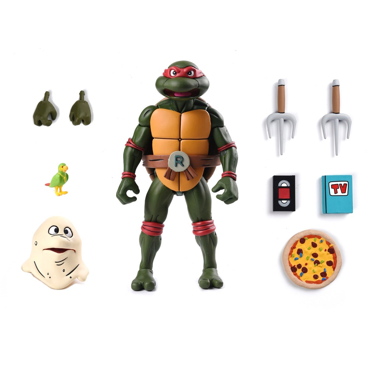 Tmnt Cartoon Raphael (Vhs) Ultimate 7 Inch Scale Action Figure Teenage Mutant Ninja Turtles 