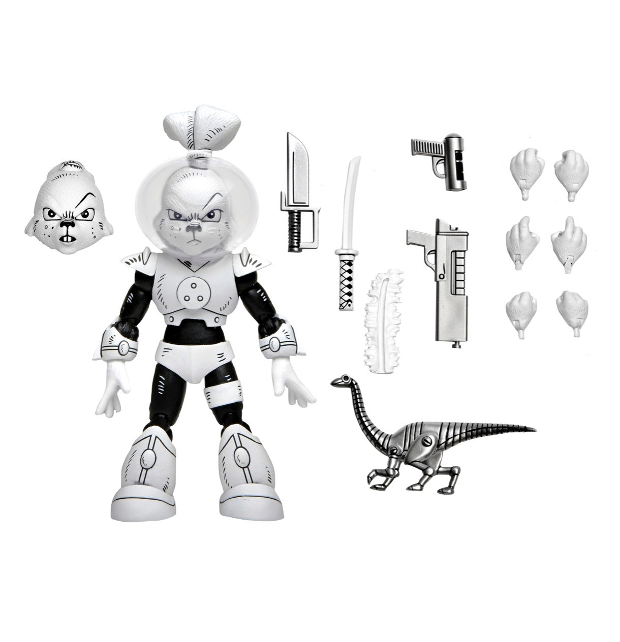 Usagi Yojimbo Space Usagi Yojimbo B/W 7 Inch Scale Action Figure