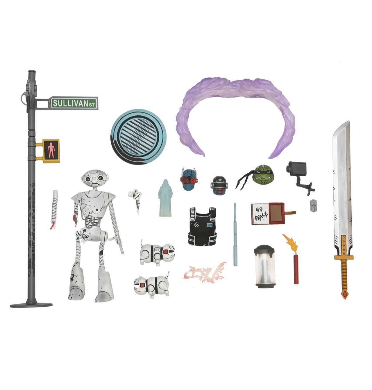 Tmnt Comic The Last Ronin - Accessory Set (Tmnt Comic Book Series) 7 Inch Scale Teenage Mutant Ninja Turtles