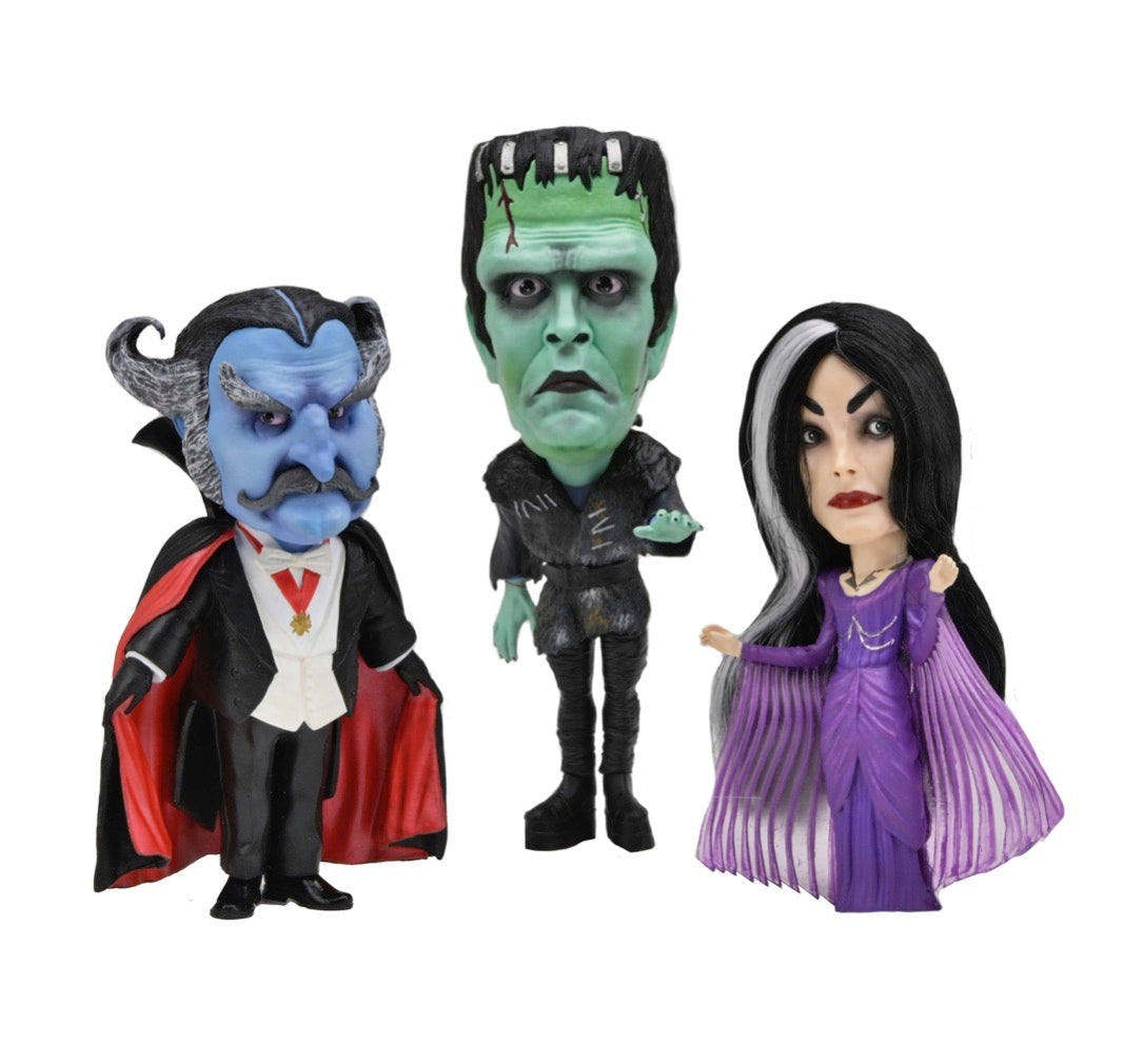 Munsters (Rob Zombie‚Äôs Version) Retro Big Head Figure 3-Pack