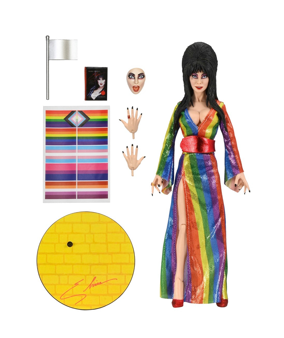 Elvira "Over The Rainbow" 8 Inch Clothed Action Figure 