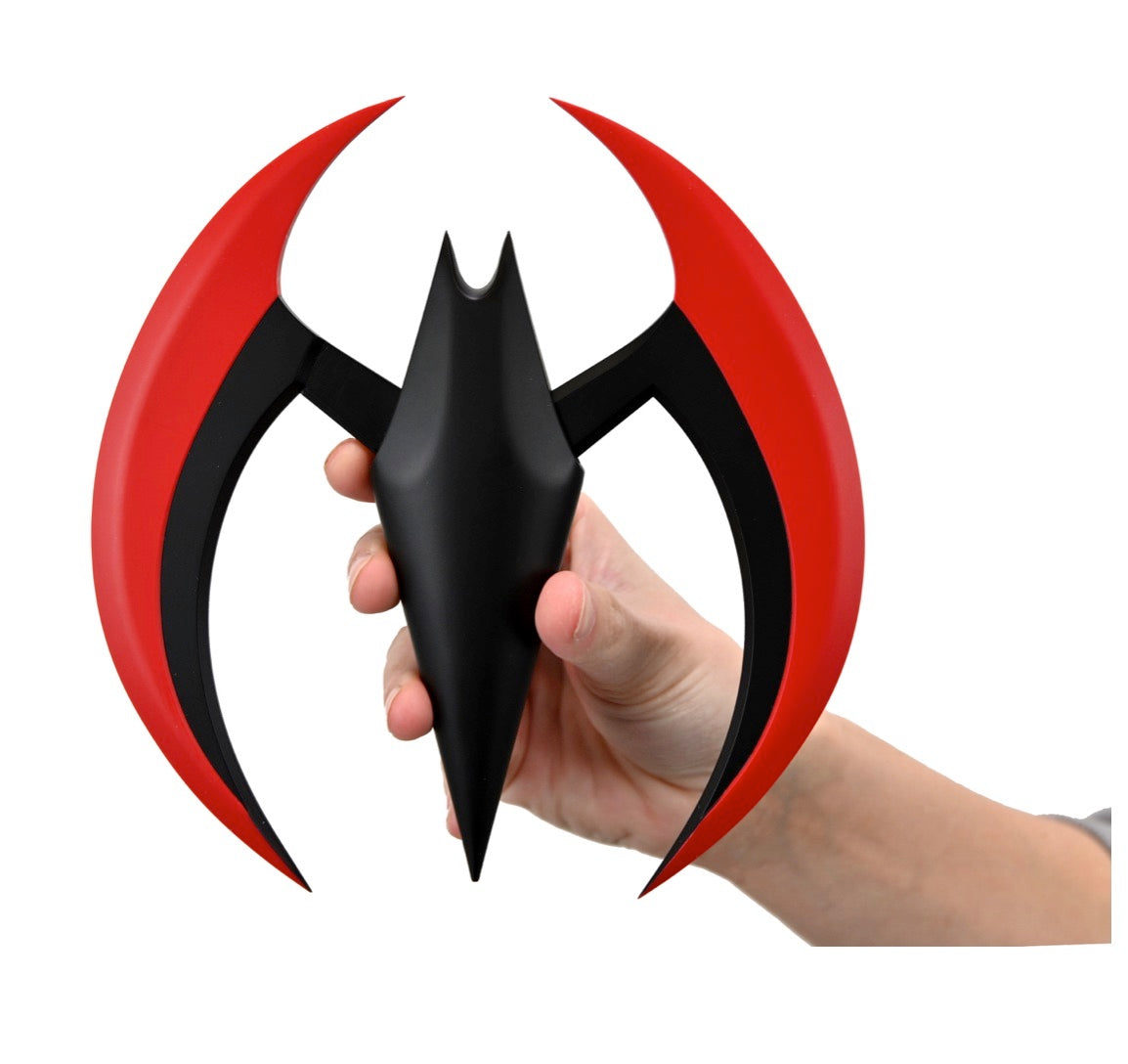 Batman Beyond Batarang Prop Replica Red Version With Spring Loaded Wings (Batman Beyond Animated Series) - Reduction