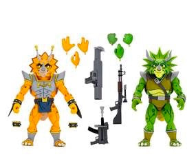 Tmnt Cartoon Captain Zarax And Zork 2-Pack 7 Inch Scale Action Figures - Reduction - Teenage Mutant Ninja Turtles 