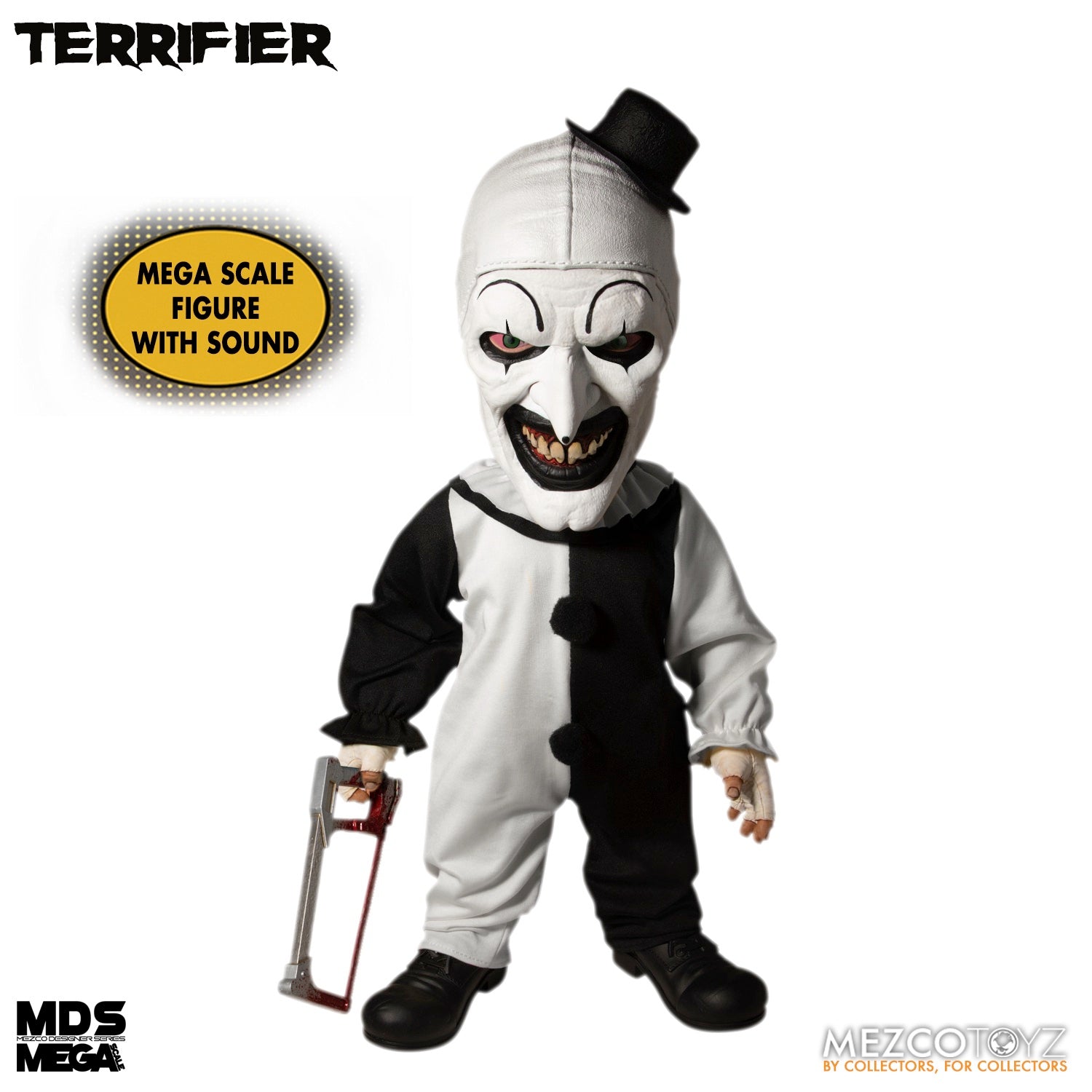 Terrifier Art The Clown 15 Inch Mds Mega Scale Figure With Sound