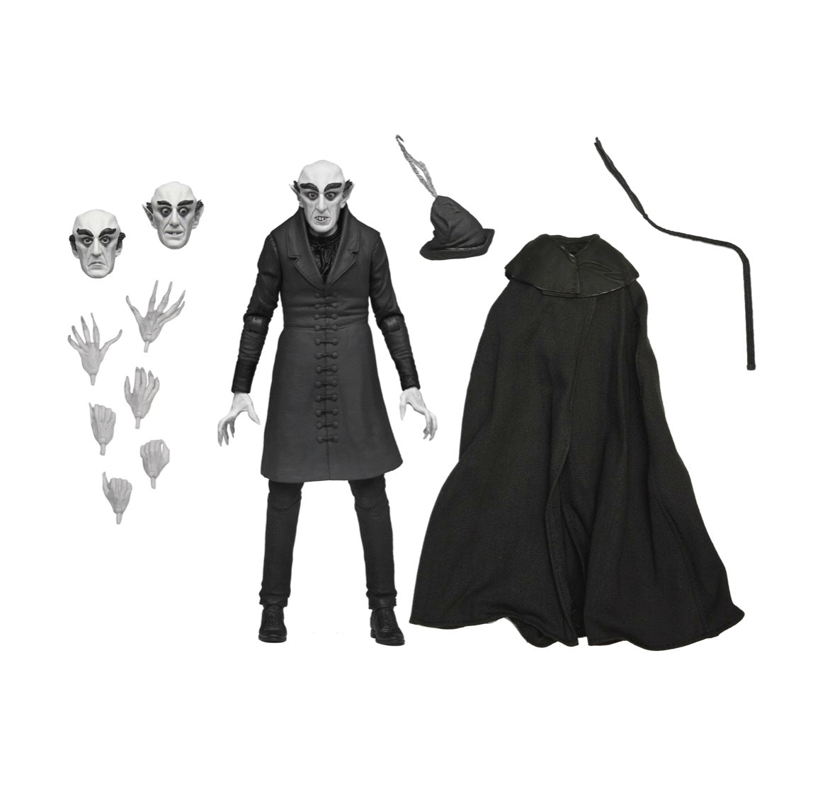 Nosferatu (1922) Count Orlok (B/W) Ultimate 7 Inch Scale Action Figure 