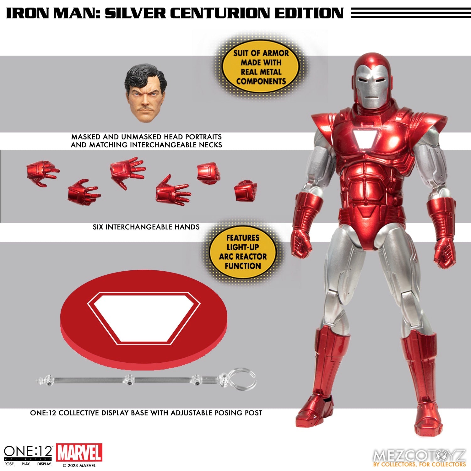Iron Man Silver Centurion Edition One:12 Collective (Marvel) 