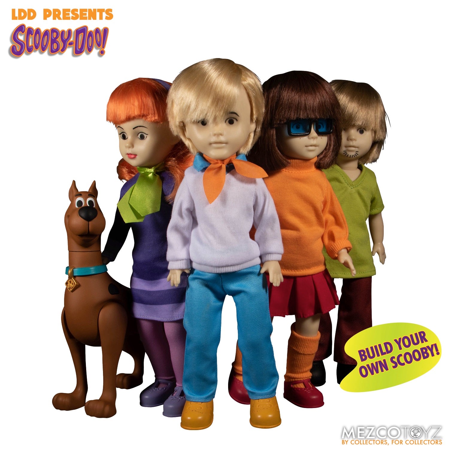 Living Dead Dolls Presents Scooby-Doo Build A Figure Set 1: Velma And Fred Ldd - Reduction 